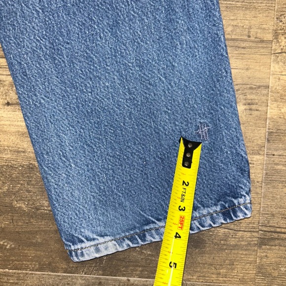 Vintage Carhartt Denim Jeans y2k Men Size 38x32 B146 DST Cotton Distress Work - Picture 9 of 12